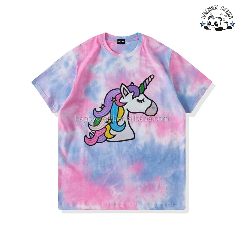 LEZONKIDS - Pink Blue Tie Dye Hoodie Joggers Shorts Pants Set Children Girls Tie Dye Kids Clothing